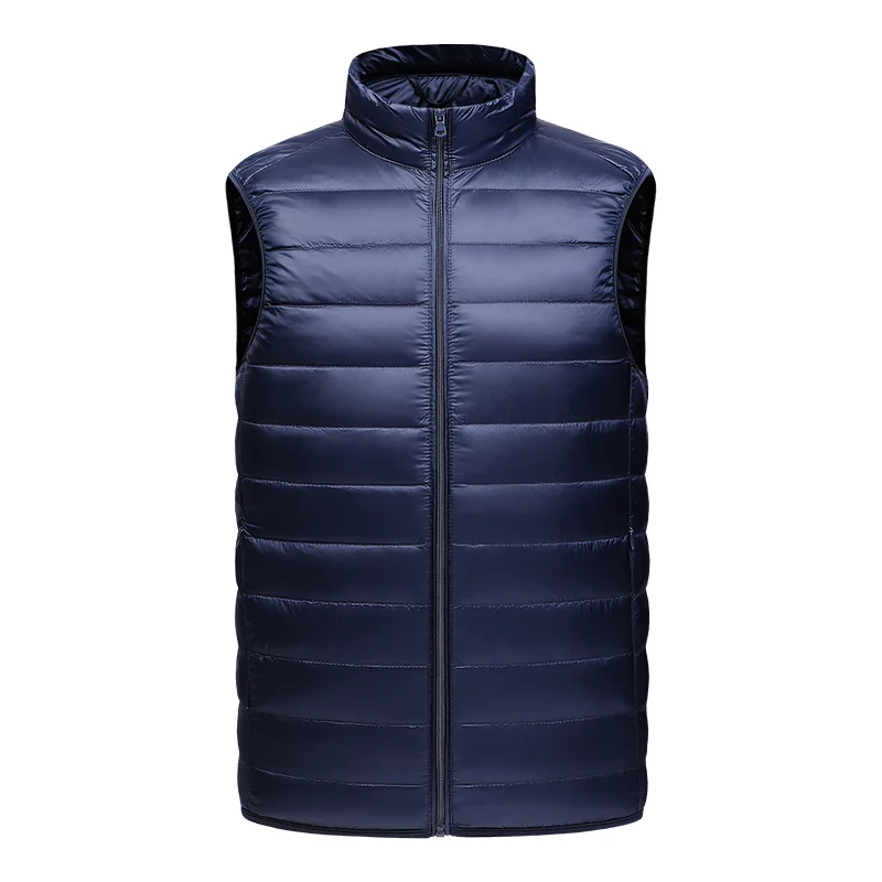 Down Jacket Vest Jacket Men's Winter 2024 Fashion Lightweight Sleeveless White Duck Down Coat Women's Portable Warm Down Jacket