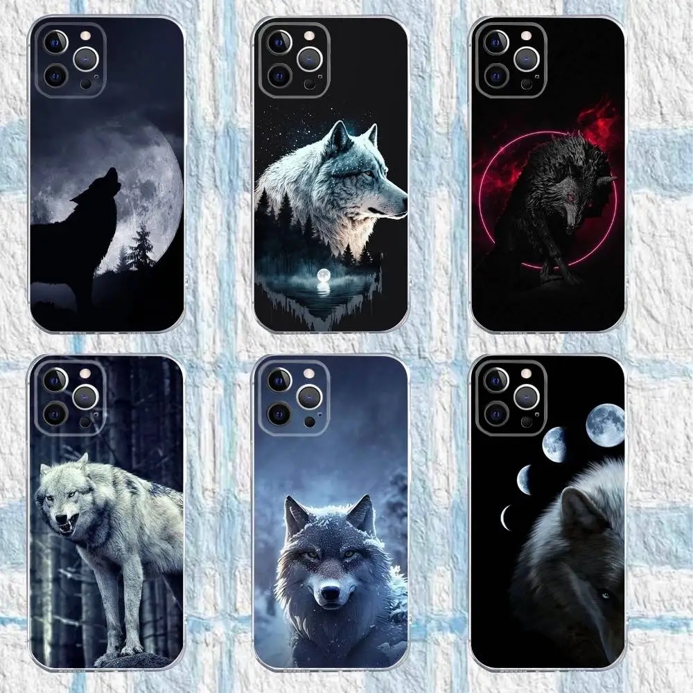 

The Wolf Fierce Phone Case For iPhone 16,15,14,13,12,11 Pro,Max,Plus,X,XS,XR,SE,Mini Transparent Silicone Soft