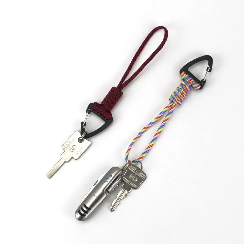 

New High Strength Paracord Keychain 20 Styles Parachute Cord Keychain Backpack Key Ring Outdoor Tool
