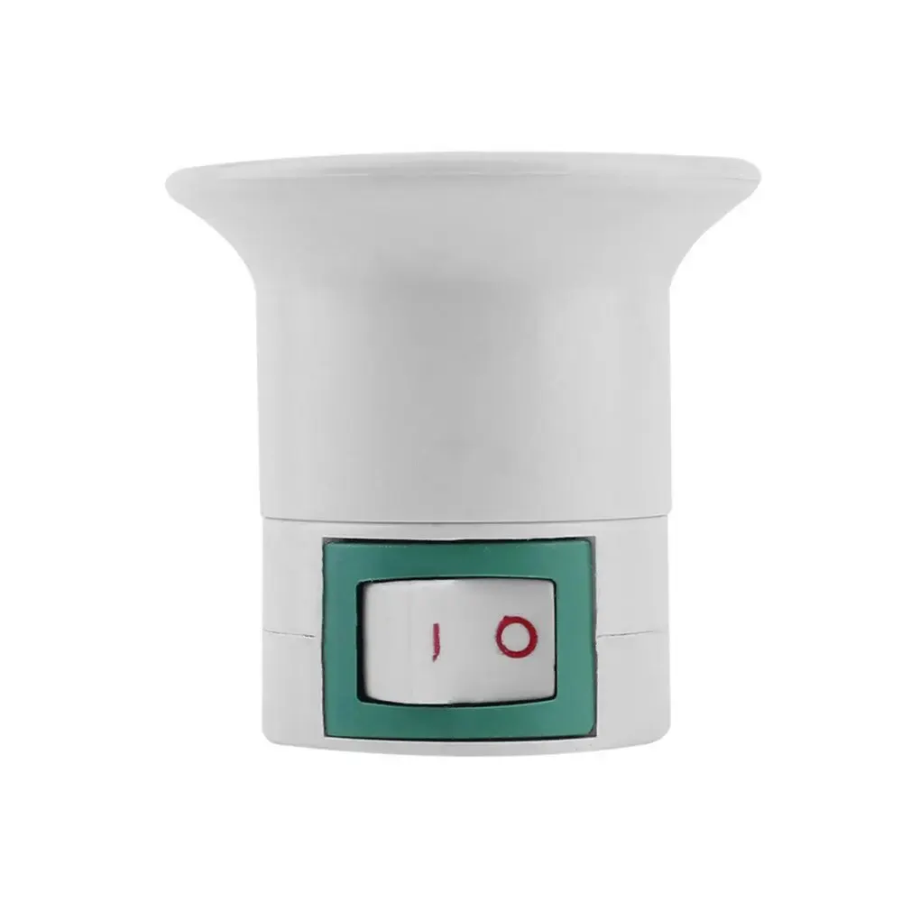 Wall Plug Type Lamp Holder Screw Mouth E27 Plastic Lamp Cap Socket Lamp Socket Converter Adapter Bulb Socket Extension