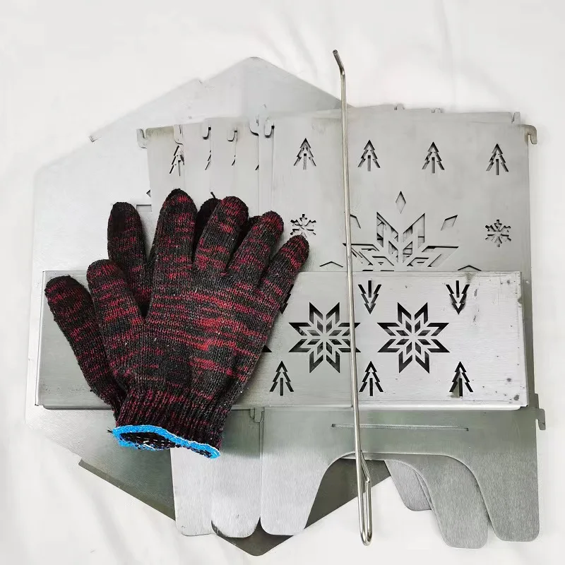 Equipamento de acampamento fogueira festa dobrável fogão a lenha ao ar livre portátil fogões de piquenique cartão mesa de fogo