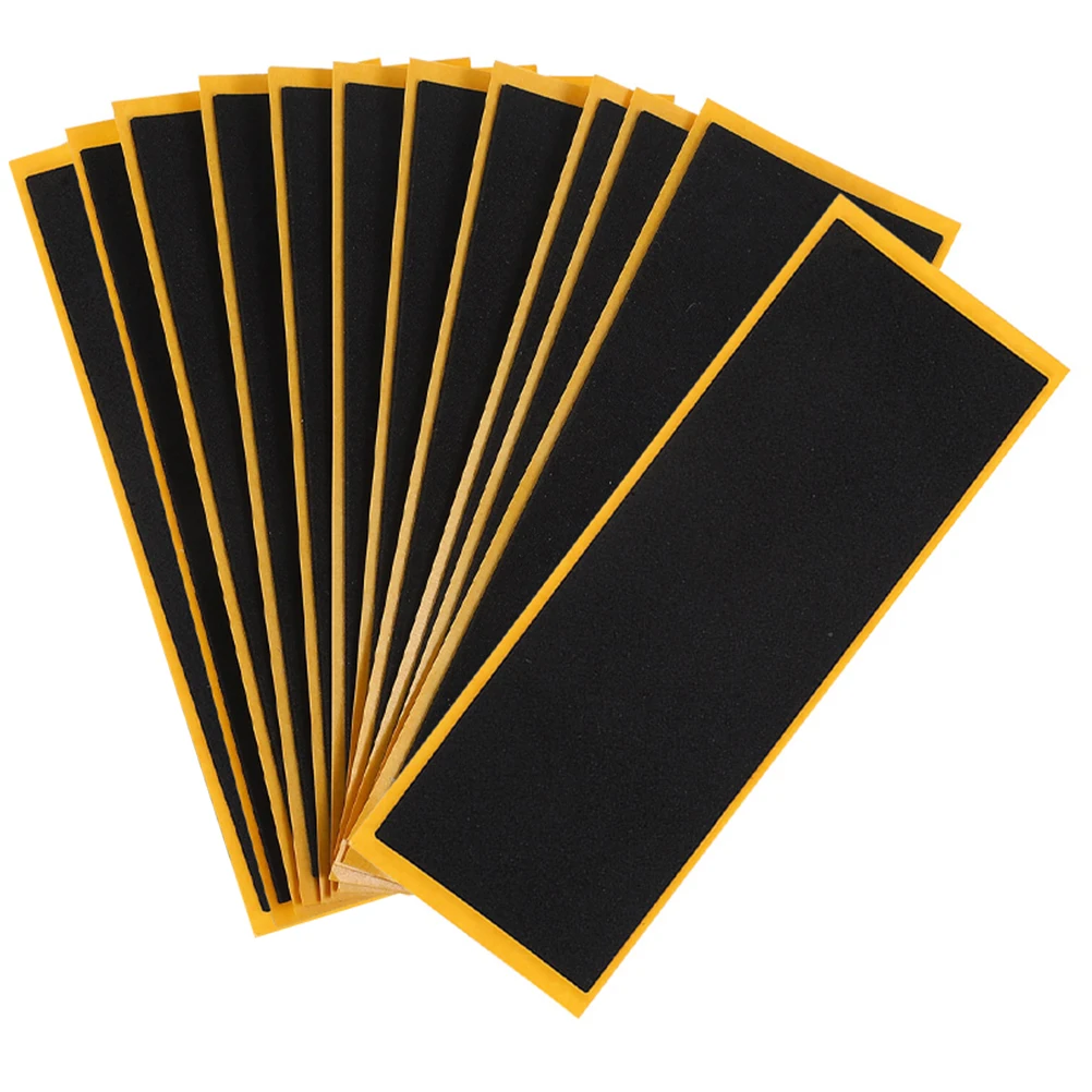12 pezzi dito skateboard antiscivolo pad 38mm * 110mm nastro in schiuma accessori mini tavole impugnatura adesivo forniture antiscivolo