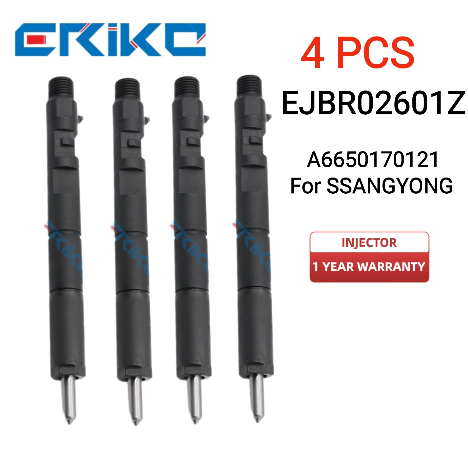 

4 Pcs EJBR02601Z Common Rail Injectors EJBR 026 01Z/EJBR 02601Z Original Diesel Injector A6650170121 for SSANGYONG