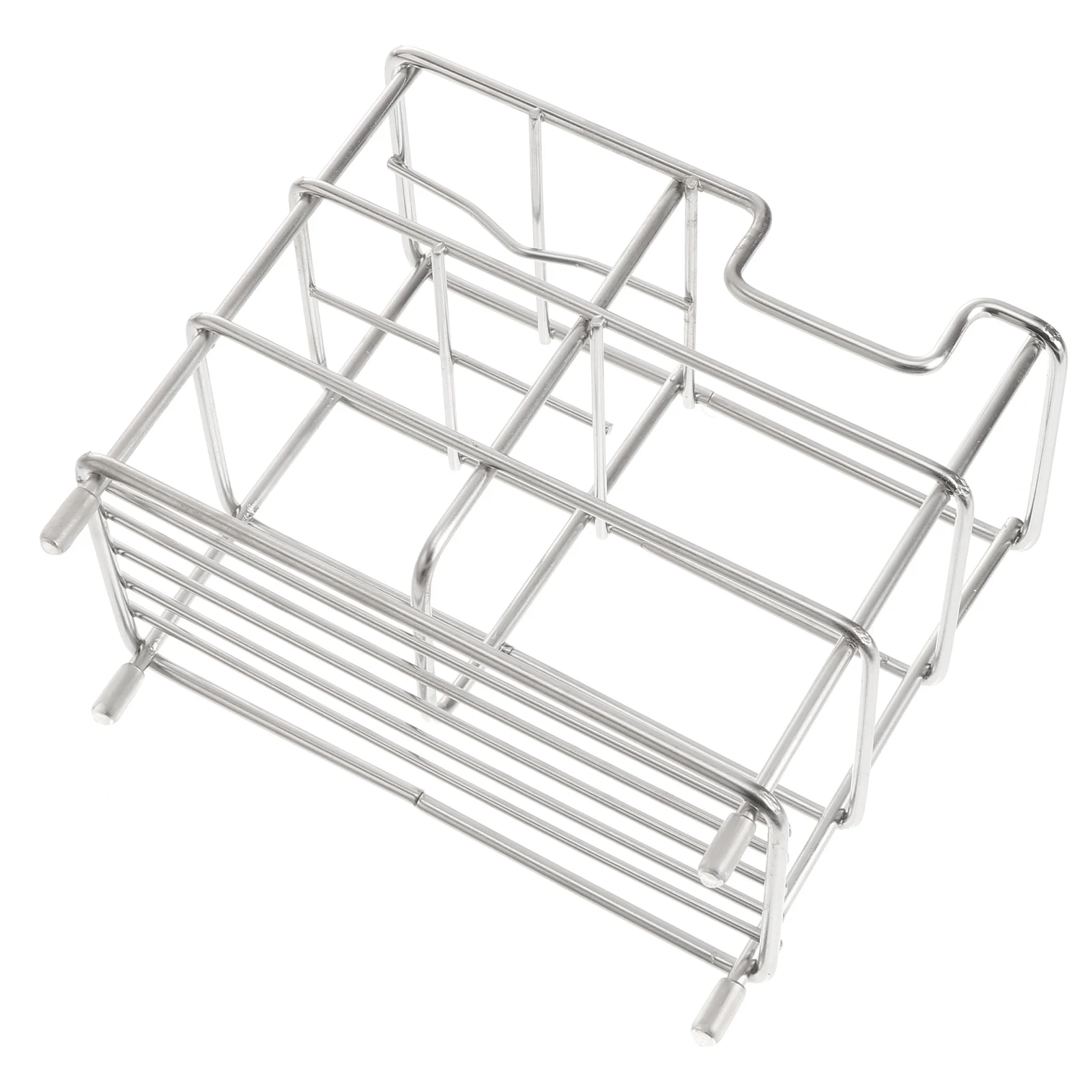 

Stainless Steel Toothbrush Holder Toothpaste Rack Bathroom Organizer Thickened Non-Slip Water-Resistant Dental Care Stand