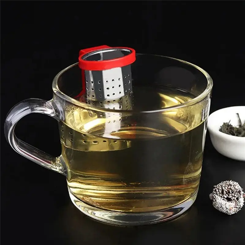 ABJI-Tea Infusers Strainers Sieve Stainless Steel Infusers Teaware Tea Leaf Filter Diffuser Infusor Easy To Use Blue