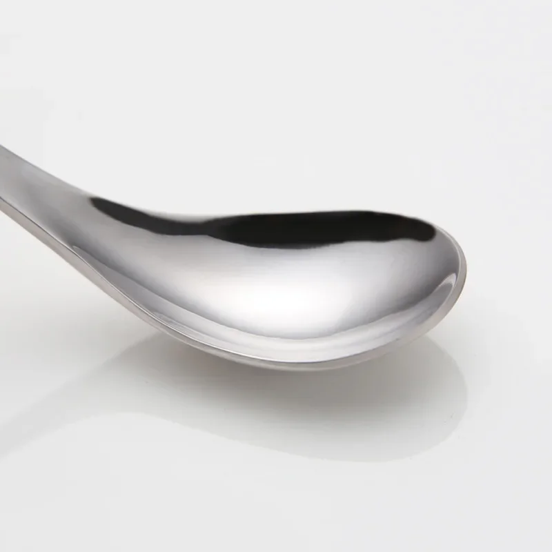 UPORS High Quality Soup Spoon Stainless Steel Dinner Spoons Tea Milk Icecream Large Rice Serving Spoons Kitchen Utensils