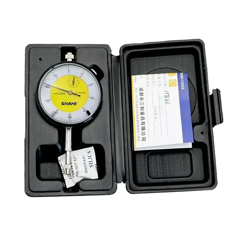 SHAHE 0.01mm 0-10mm Dial Indicator Gauge Meter Precision Dial Indicator Resolution Measurement Instrument Dial Indicator Gauge