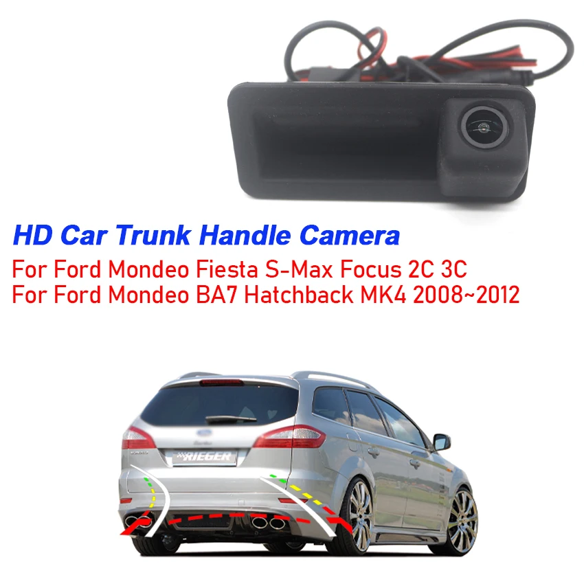 

170° HD Waterproof Vehicle Rear View Camera For Ford Mondeo Fiesta S-Max Focus 2C 3C Mondeo BA7 Hatchback MK4 2008~2012 Car