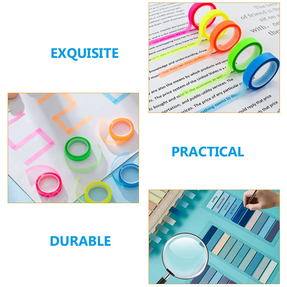 

1Set Index Stickers Light Portable Multi-Function Sticky Tabs for Books Reading Notes Page Markers Self-Adhesive Easy to Use