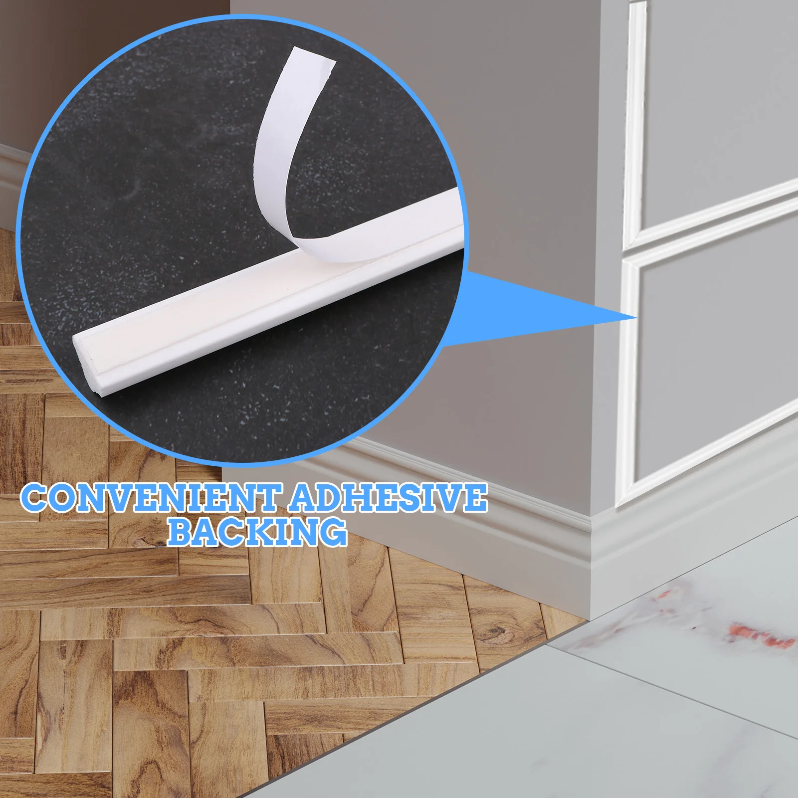 4 Set Peel And Stick Wall Molding Kit,Pre-Cut Wall Molding Wainscoting Panels For Walls Accent Moldings Peel And Stick Panel Dec