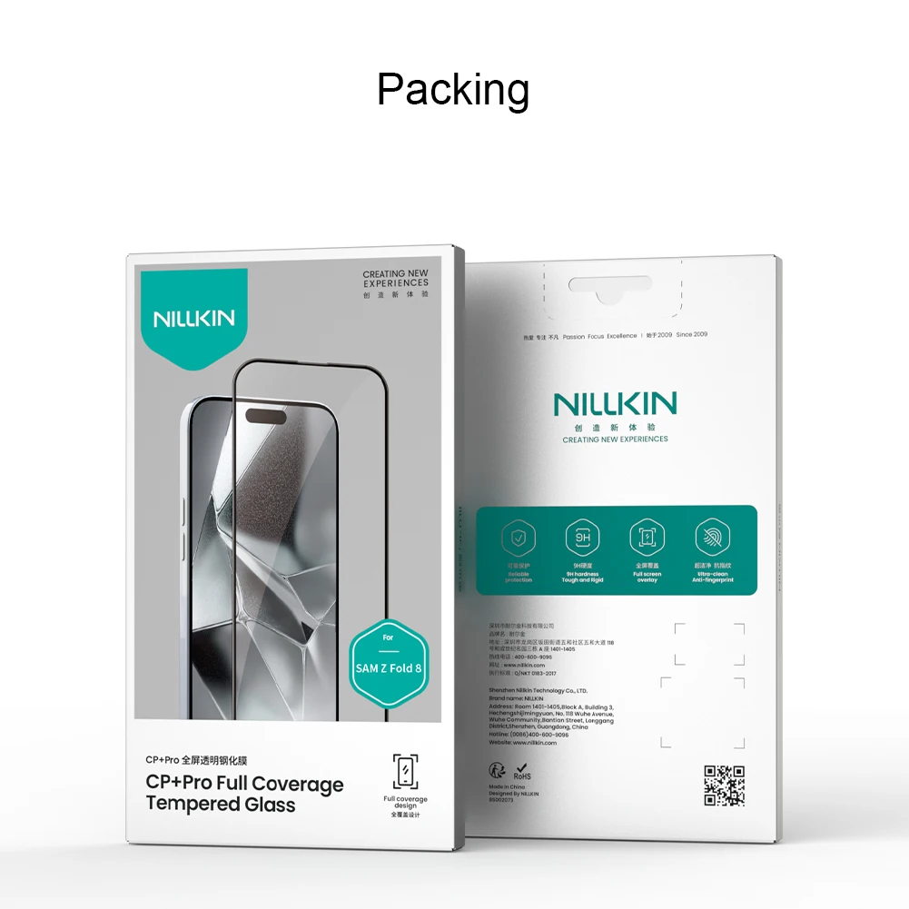 Szkło hartowane NILLKIN do Samsung Galaxy Z Fold 8 Fold8 Folia ochronna 9H Anti-Glare 2.5D FM5002 — zdjęcie produktu 6
