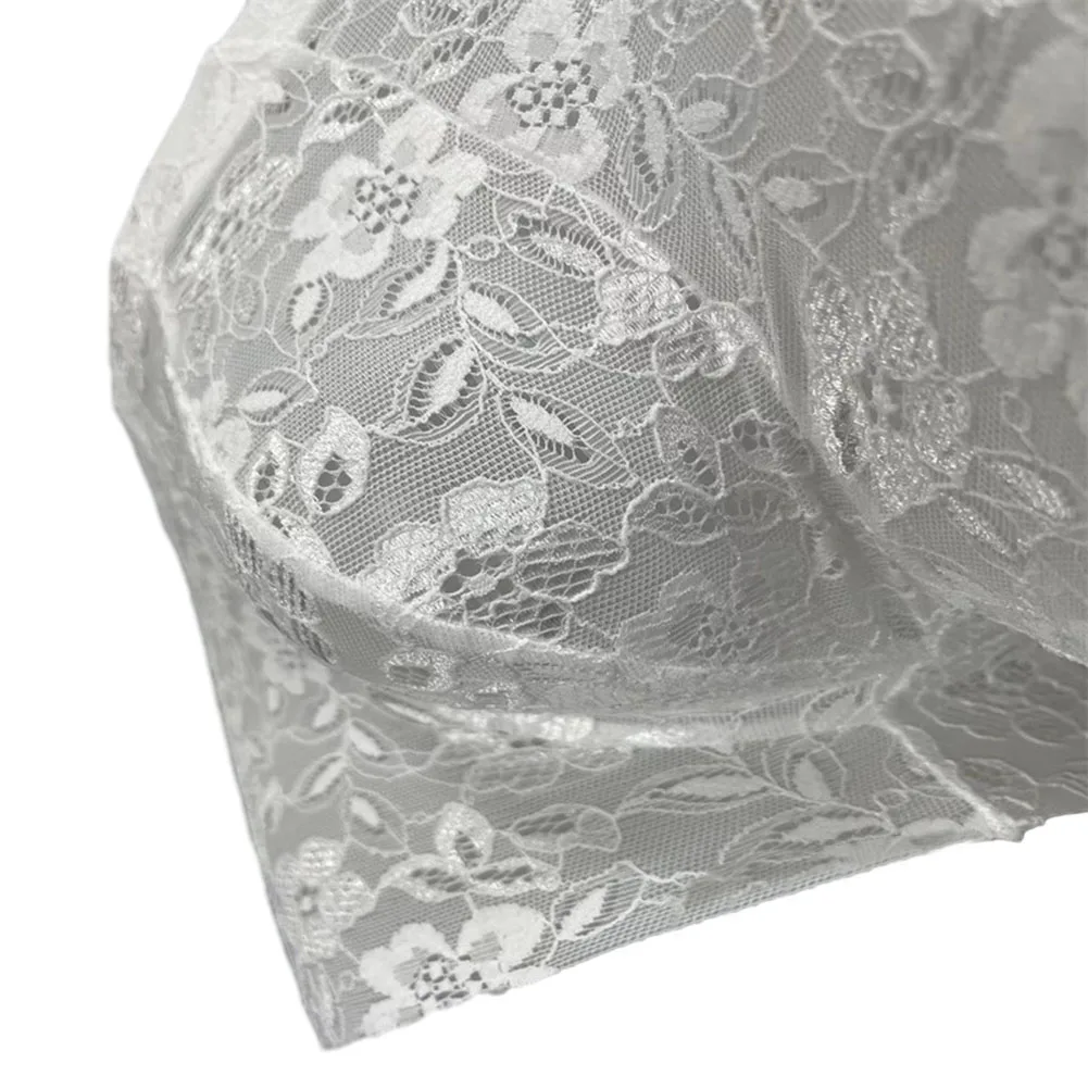 Men's Lace Pouch Bulge Mid-Waist Panties