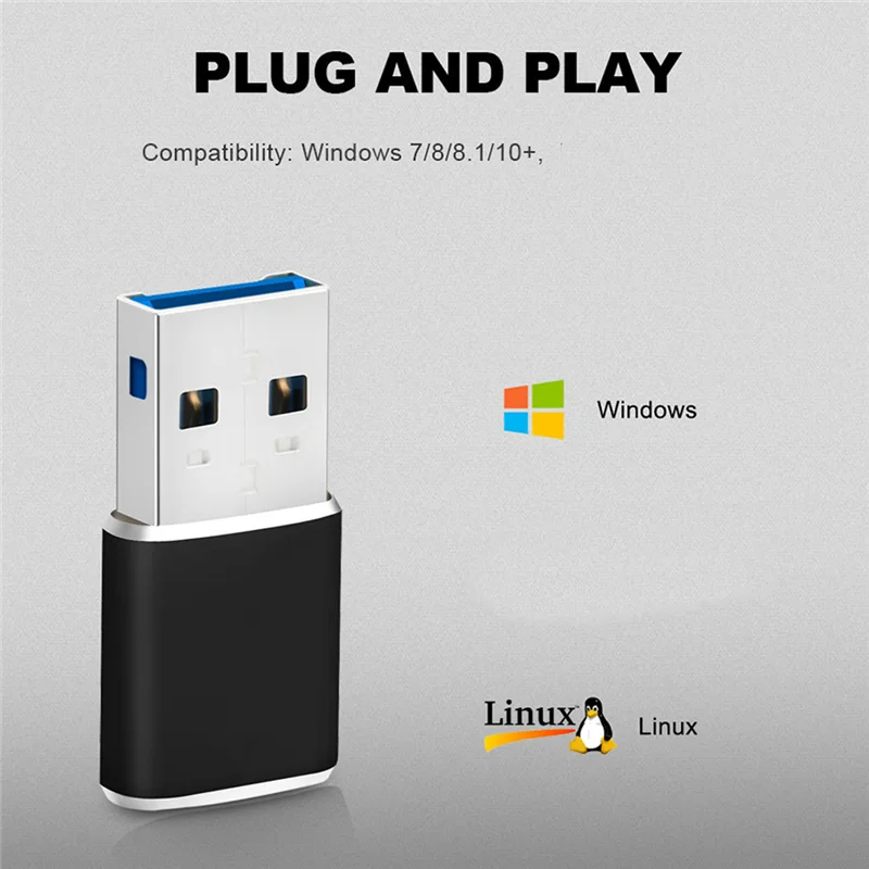 A16Z Aluminum Mini USB 3.0 Memory Card Reader Adapter for Micro-SD Card/TF Card Reader Adapter Pc Computer Laptop