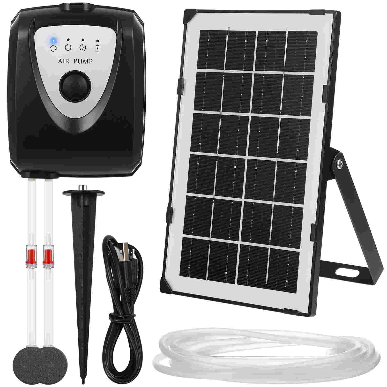 

Solar Pump Aerator Set Oxygenation Equipments for Aquarium Fish Tank Garden Pond