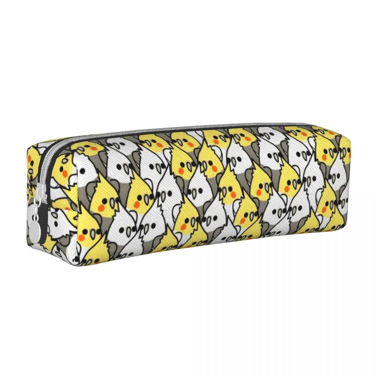 Cockatiel Parrots Pencil Cases Animal Bird Pencilcases Pen Box for Student Big Capacity Bag School Supplies Gift Stationery