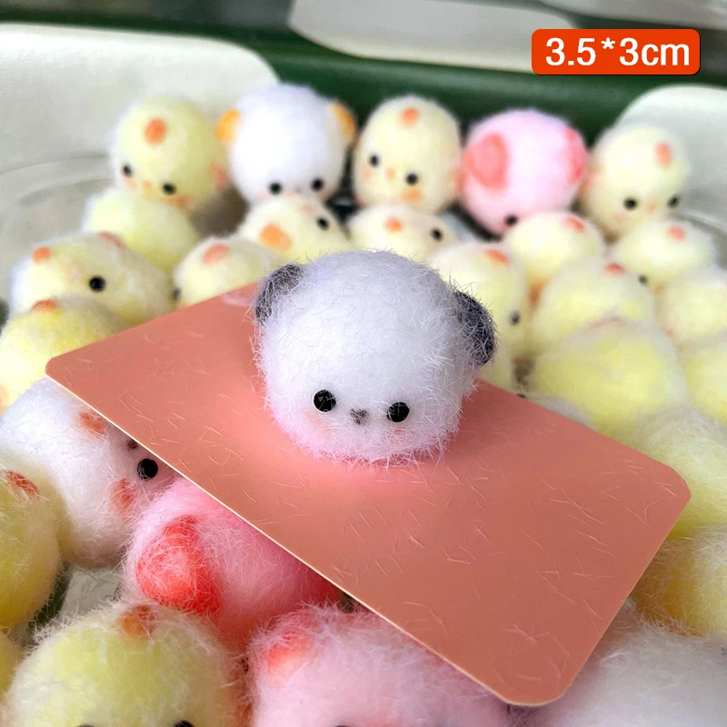 Porte-clés en silicone collant spongieux, mini poussin, over, chien souligné, jouet d'instituts d'animaux mignons, pincement à presser, pendentif de sac, Kawaii