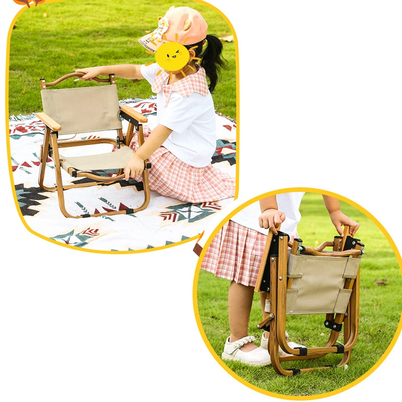 Children Outdoor Camping Chair Kids Beach Fishing Folding Chair Ultralight Portable Travel Hiking Picnic Seat