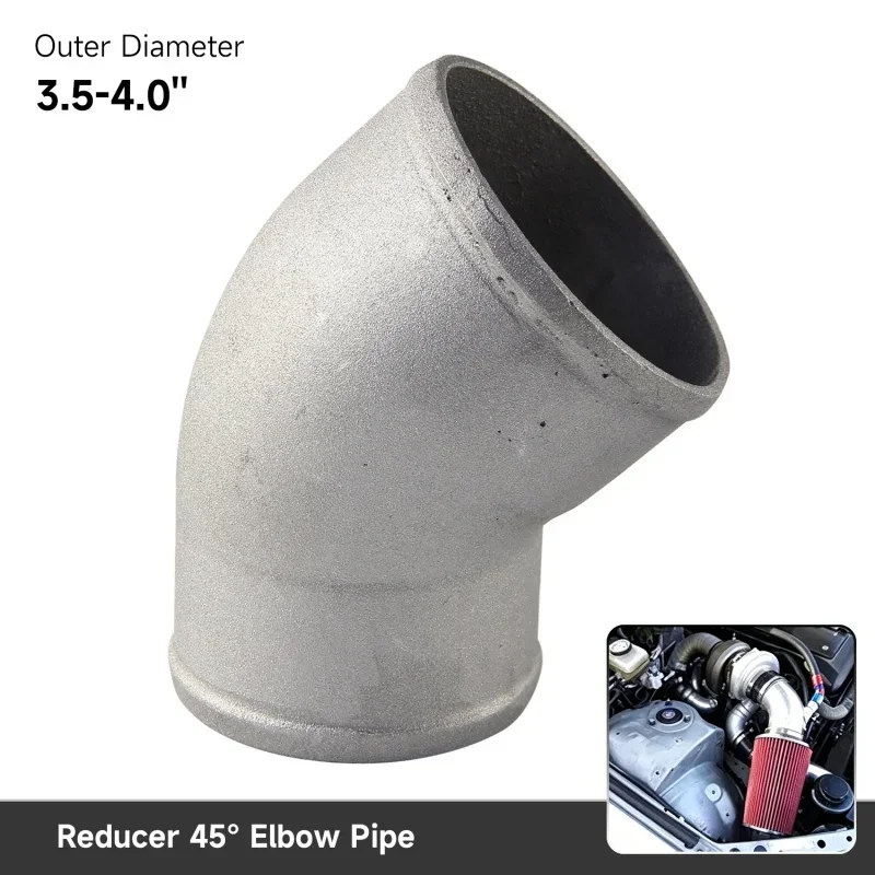 Casting Aluminum Reducer Elbows Pipe Tube 45 Degree L=150mm For Universal Intercooler Turbo Throttle  Valves Exhaust Setups.