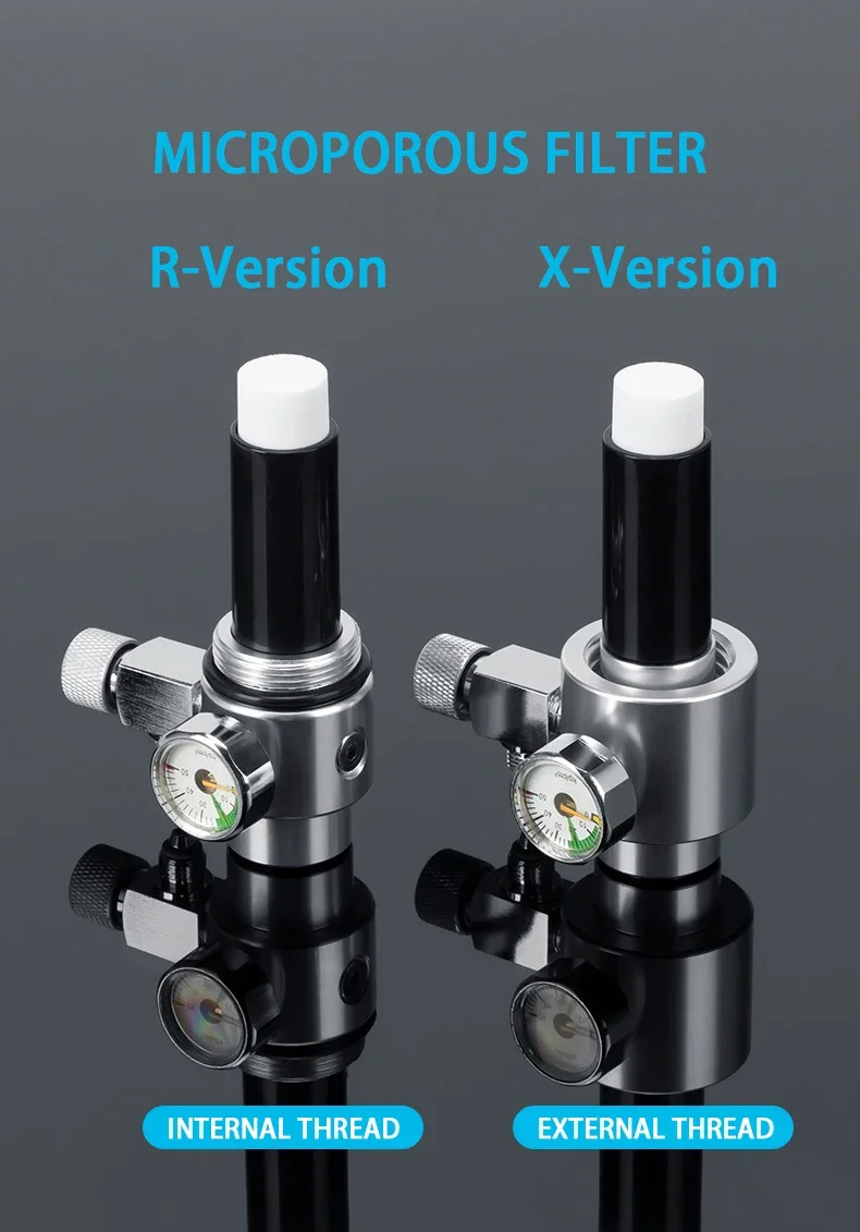 ZRDR حوض السمك CO2 نظام المولد عدة خزان الأسماك النباتات المائية ثاني أكسيد الكربون الصلب اسطوانة المواد الخام مولد رد فعل