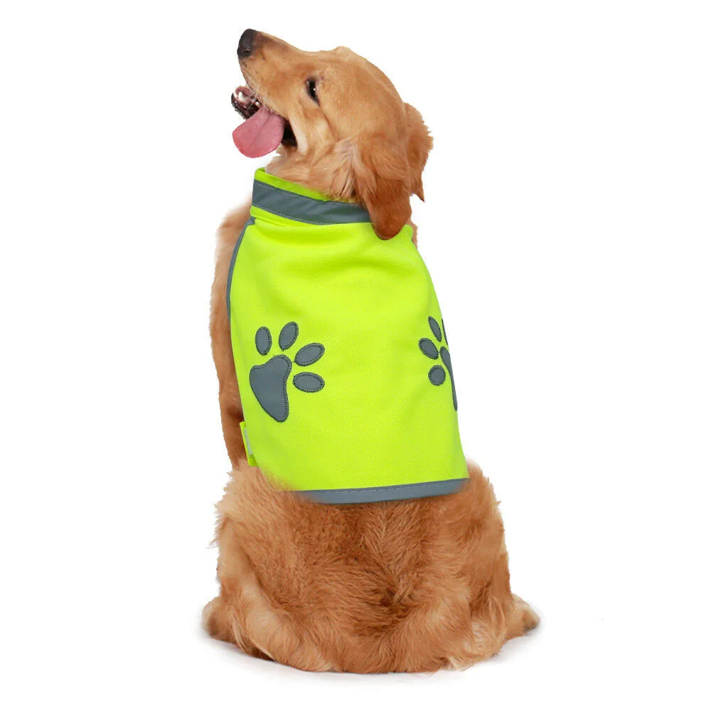 Reflective Dog Safety Vest High Visibility Fluorescent Pet Hi Vis Jacket Coat Dog Jacket Outdoor Pet Supplies