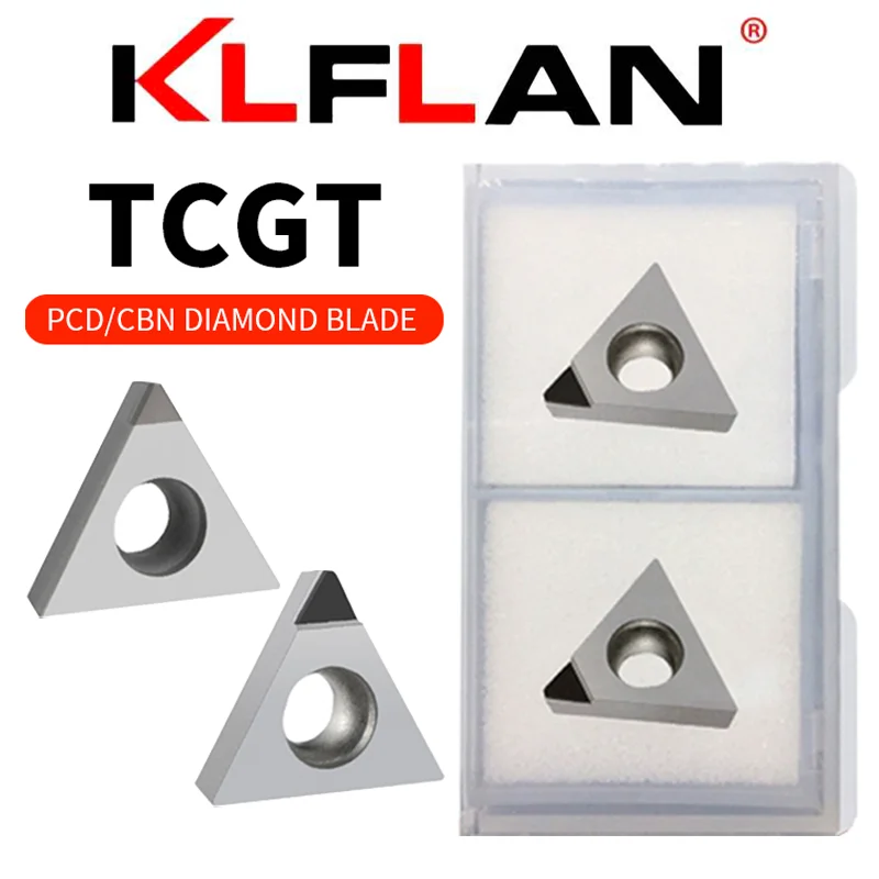 PCD CBN Diamond CNC Inserts TCGT Carbide Lathe Cutting Tools TCGT090204 TCGT110204 TCGT16T304 Aluminum Parts or Quenched Parts