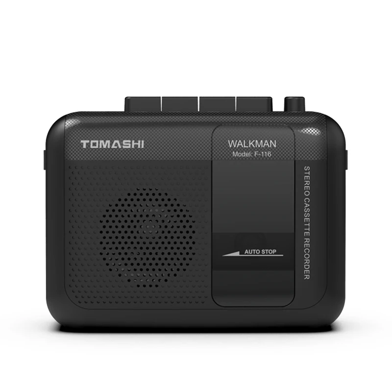 

TOMASHI F-116 Portable Stereo Cassette Player Tape Recorder Walkman with Microphone,Headphone Jack