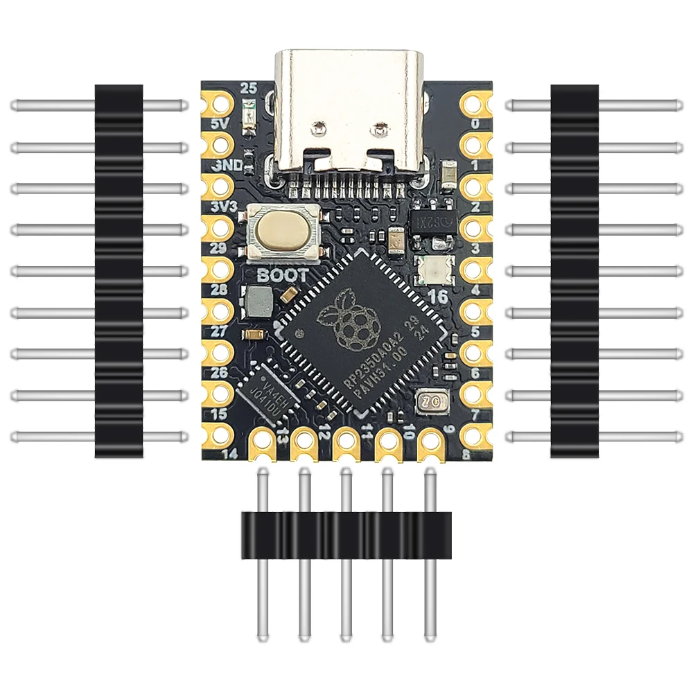 RP2350 Development Board Module for Raspberry Pi Zero MCU Dual Core 150MHz 520KB SRAM 2MB Flash UART I2C SPI PWM USB1.1 TYPE-C