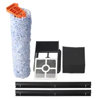 Filter Mop Cloth Rubber Scraper Kit For ILIFE For W90 Cordless Wireless Dry Cleaning Smart Washing Mop Vacuum Cleaner Spare Part