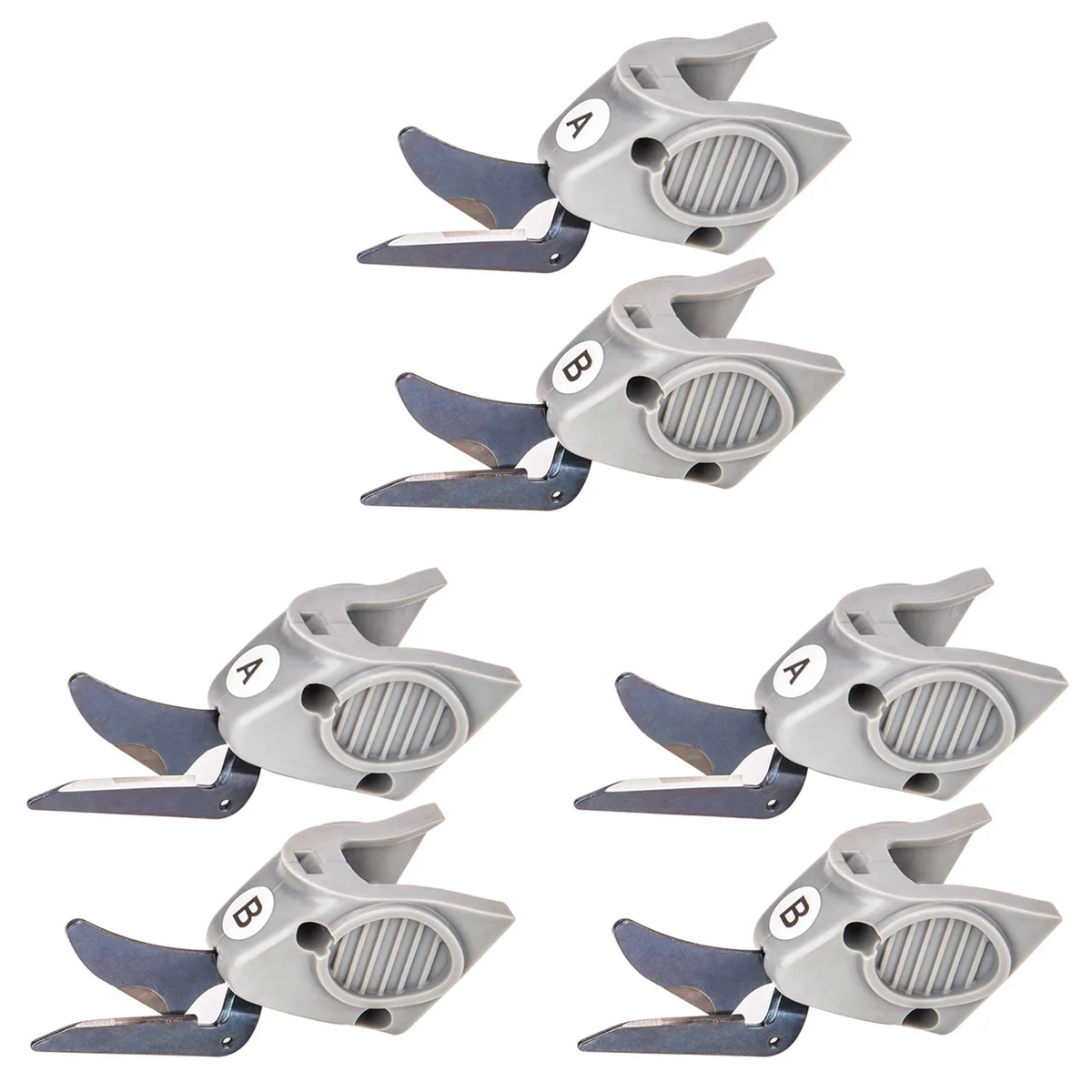 

6 Pcs Cutting Fit for Wbt-1 Fabric Electric Scissors Cloth Cutter, 3 Set Cutter A & 3 Set Cutter B