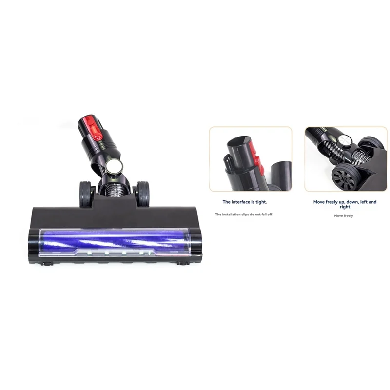 ชั้นไฟฟ้าหัวแปรงสําหรับ Dyson V7 V8 V10 V11 V15 เครื่องดูดฝุ่นเปลี่ยนชิ้นส่วน LED ฝุ่น Lights-A77G