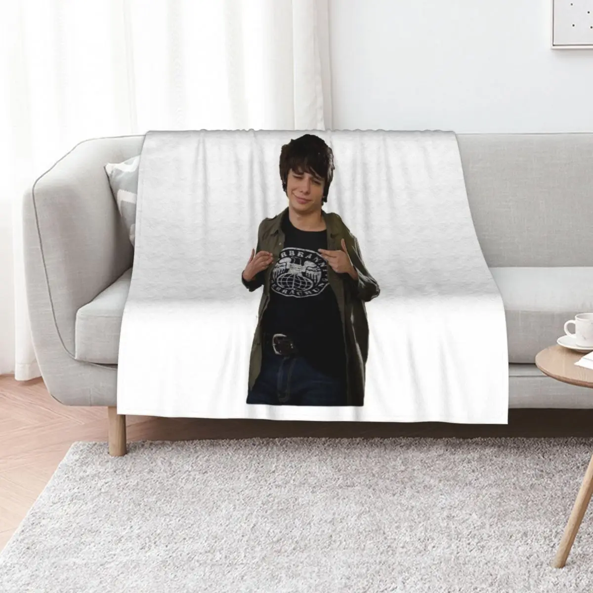 Rodrick Heffley Throw Blanket Warm Plush Fuzzy Blanket for Living Room
