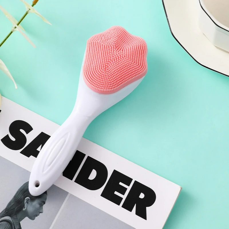 سيليكون القط باو مقبض فرشاة غسل الوجه المنزل دليل فرشاة غسل الوجه أواني العناية بالجسم منظف للوجه أدوات تنظيف الجلد
