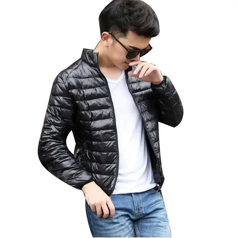 Down Jackets for Men Man Padded Coat Lightweight Puffer Padding Parkas Modern New in & Winter Sale Vintage Outerwear Models 2024