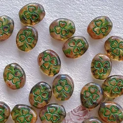15pieces 10*8mm handmade beadeds bracelet necklace earrings loose jewelry DIY semi-finished production