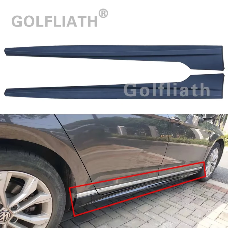 Unpainted ABS Side Skirts R-line Style Bodykit For Passat B8 Sedan/Alltrack/Variant 2016-2018