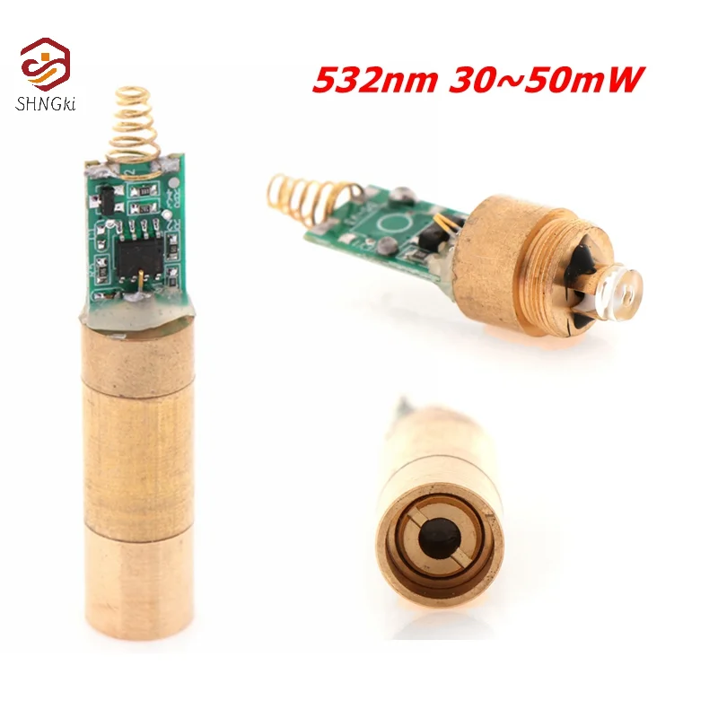 1PCS 532nm 30~50mW Green Laser Module Point Laser Module Scanner Green Module Laser Diode Light 12mmx55mm