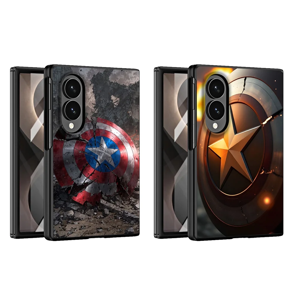 Case for Samsung Galaxy Z Fold 8 Z Fold8 Wide ZFold8 ZFold Wide Luxury Phone Cover Marvel Captain America