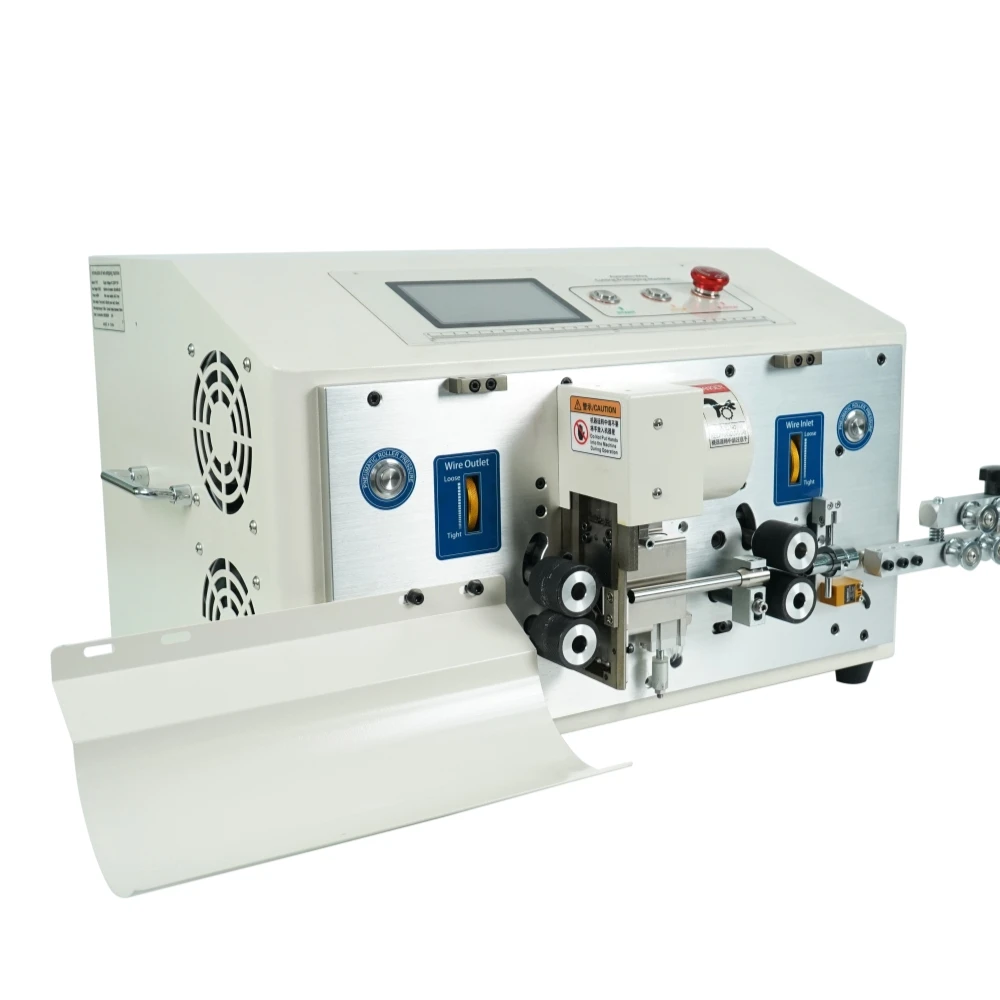 SWT-608-YHT6-4-6-8 Wheel High Speed Round Sheath Inner And Outer Double Layer Peeling Machine Touch Screen Control 220V 110V