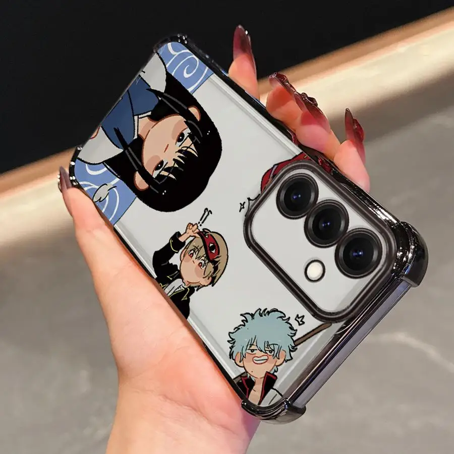 أنيمي جين تاما حافظة لهاتف سامسونج جالاكسي A35 A36 A24 A15 A13 A16 A21s A25 A33 A26 A52 A17 غطاء ناعم