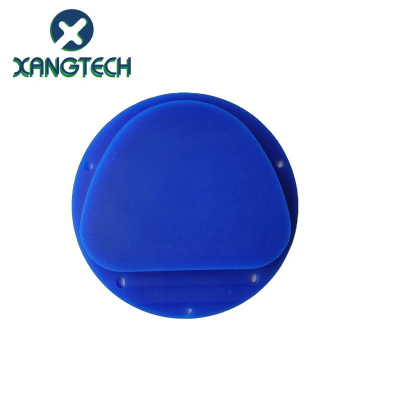 XANGTECH-Discos de bloco de cera azul, sistema aberto, Amann Girrbach, Cad Cam, Dental, 2pcs