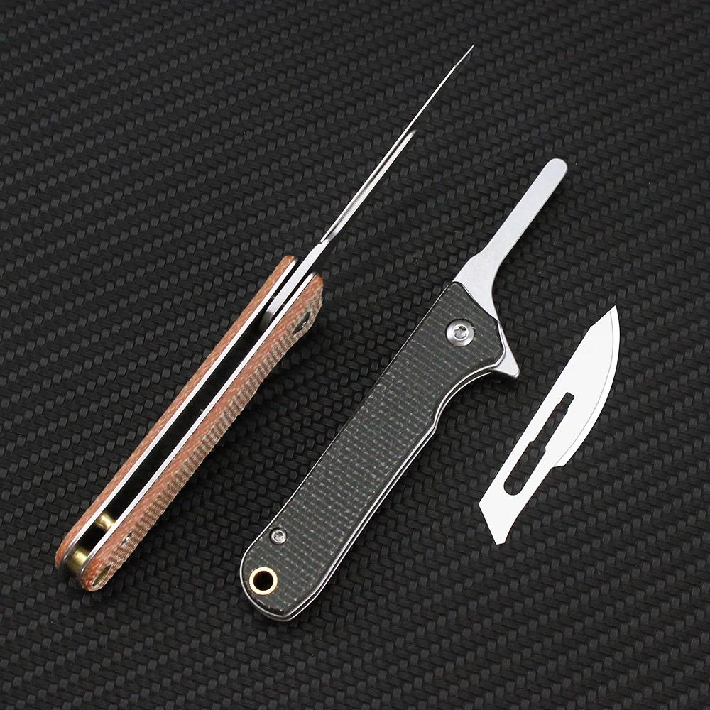 Tunafire Mini Portable Scalpel Detachable edc Outdoor Pocket Folding Knife Survival Self defense Surgical Knives Unpacking Knife