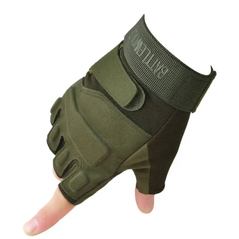 

Newly Tactical Fingerless Fiess Outdoor Sport Motorcycle EVA Protective Cushion Half Finger Riding Gloves