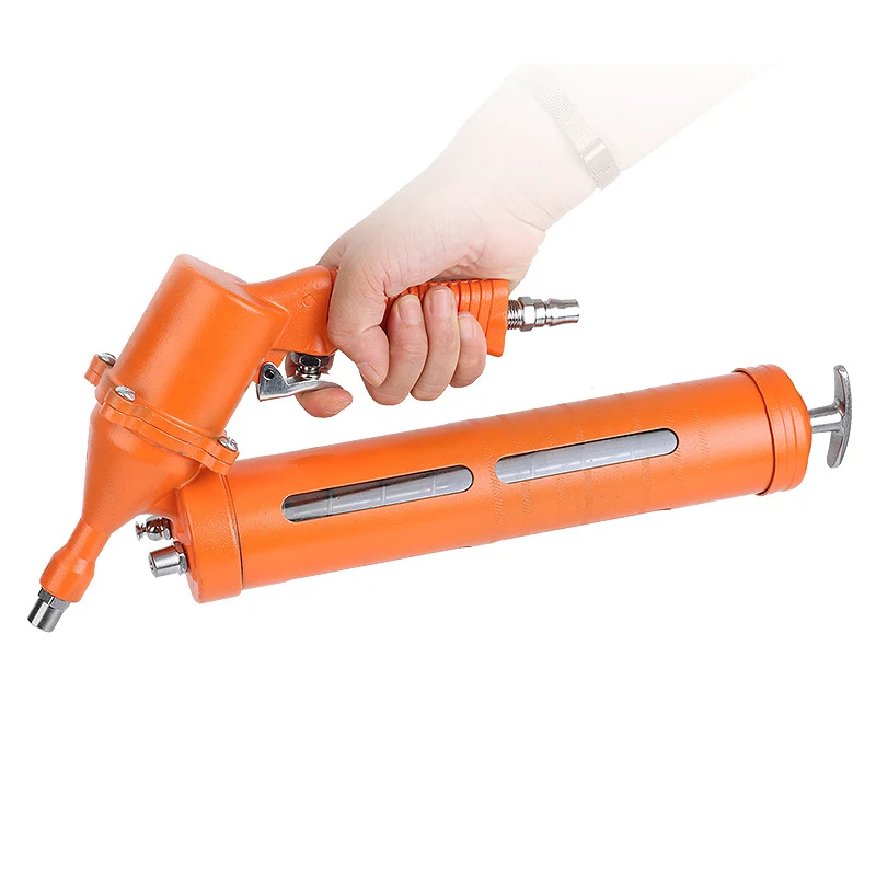 

500 CC Pneumatic Grease Gun Car Oil Syringer Stainless Steel Manual Refueling Machine For Automobile Repair Tool Car Accessories
