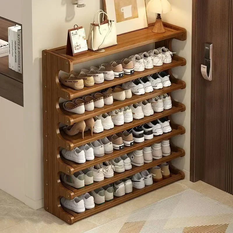 for Shoe Rack Multi-layer Household Door Entrance Shoe Storage Rack New Space-saving Rental Housing Rack Widened Shoe Cabinet
