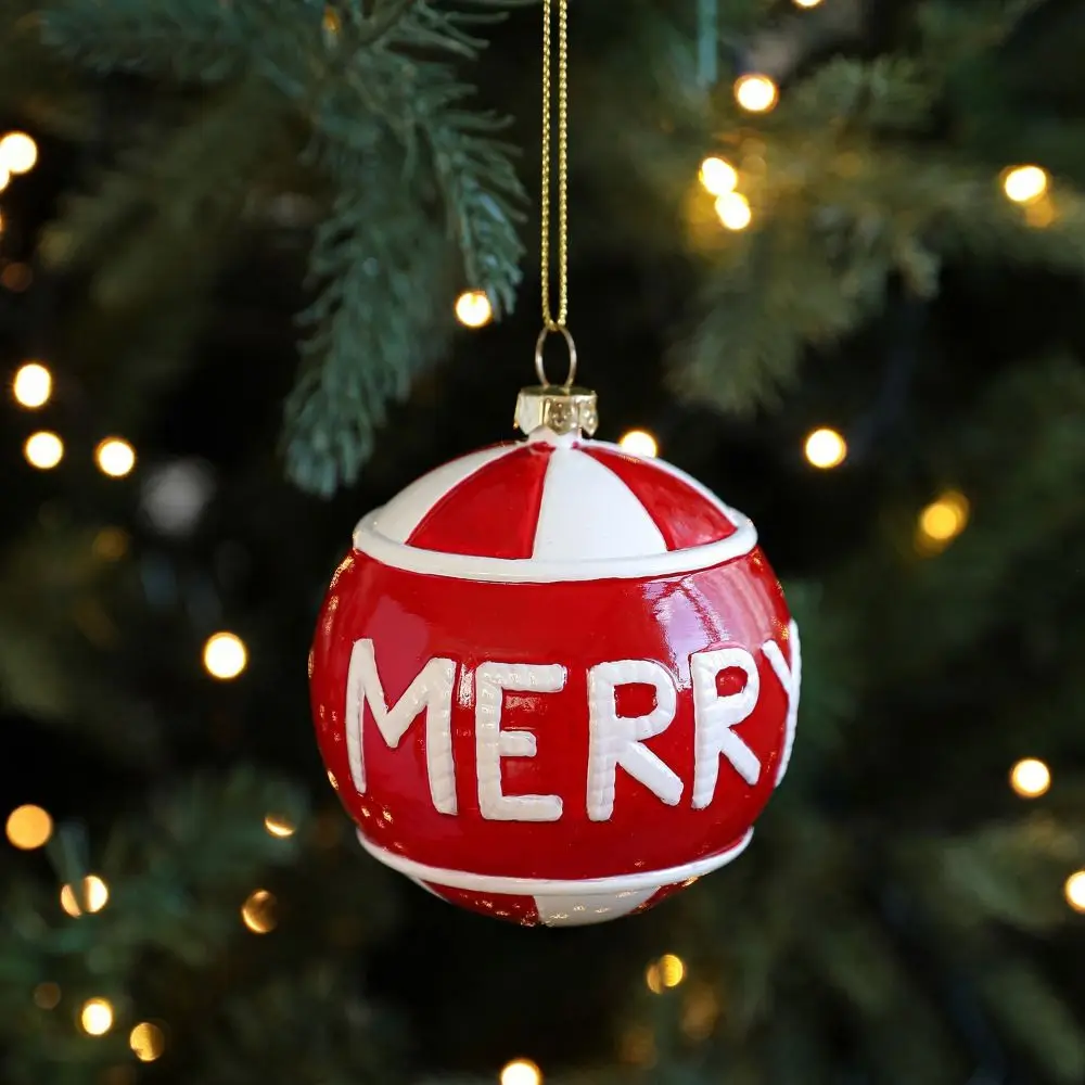 البلاستيك شجرة عيد الميلاد قلادة دليل رسمت سانتا كلوز تمثال شجرة عيد الميلاد شنقا الحلي الأحمر والأبيض #2