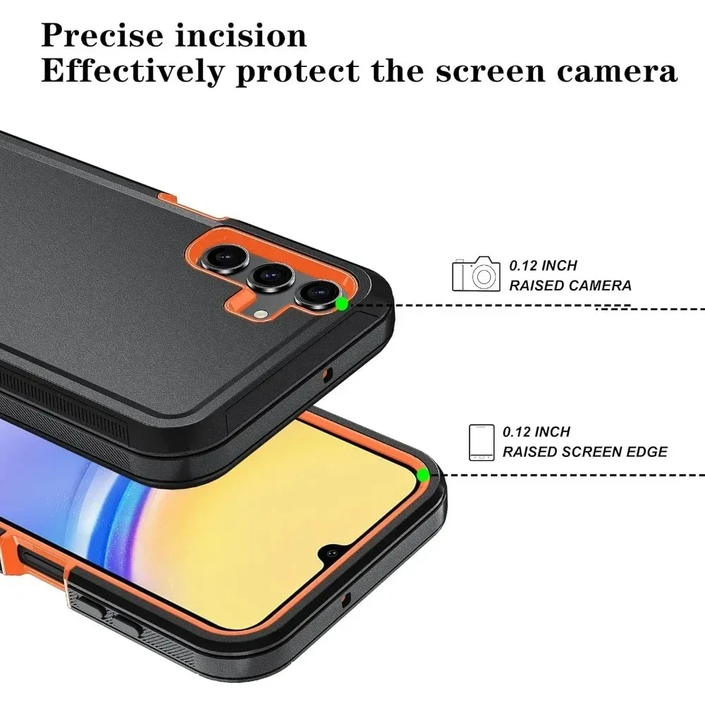 3-lagige robuste Hybrid-Ott-Defender-Hülle für Samsung A57 A37 A27 A17 A07 A56 A36 A26 A16 A06 A55 A35 A25 A05 A05s 4G 5G Cover – Detail 3