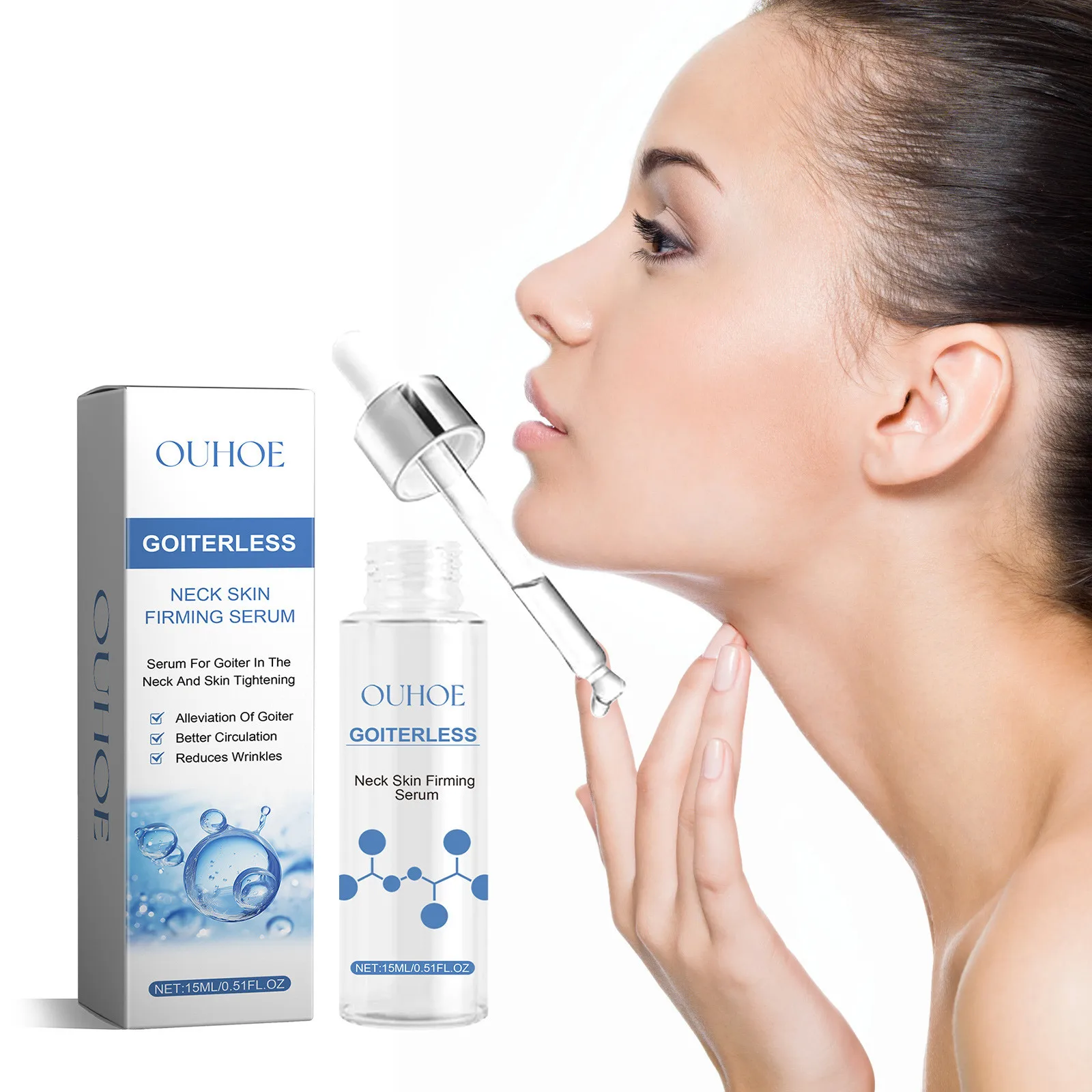 Neck Firming Serum Goiter Thyroid Treatment Lymph Nodes Removal Smooth Fine Lines Lifting Moisturizing Korean Skin Care Product