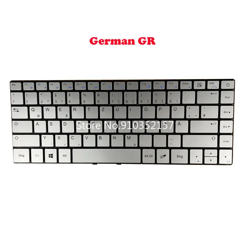 

Laptop Replacement Keyboard For Jumper For EZbook X3 JPA10 / EZbook X7 8256 English US German GR Belgium BE Italy Swiss SW New