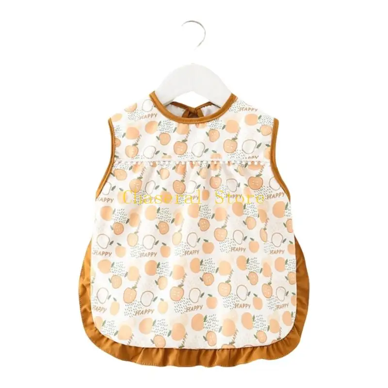 E7CE reutilizável refeição bebê smock à prova água água com mangas babador avental dentição