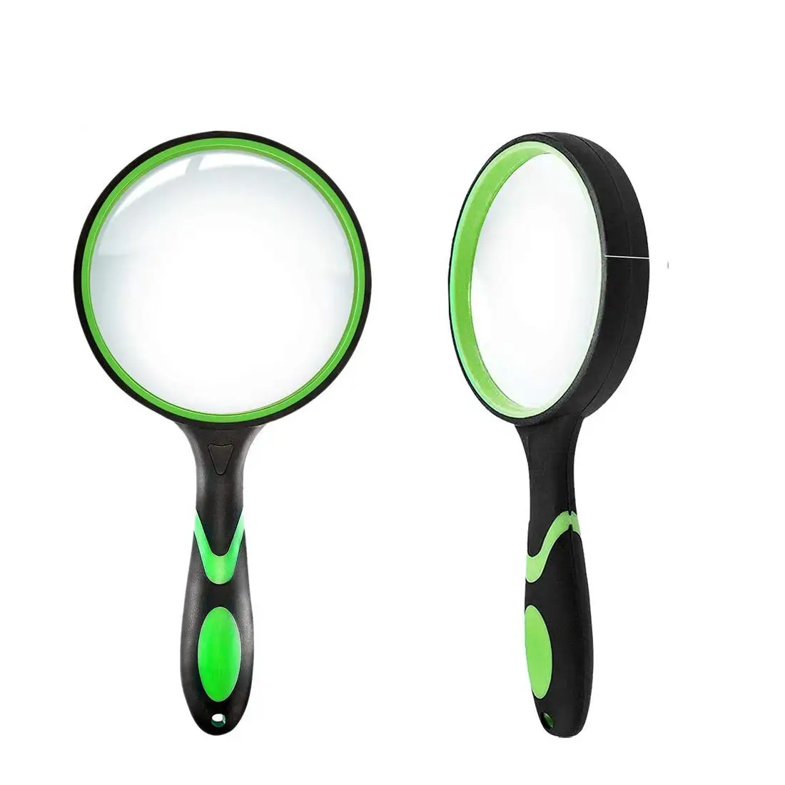 

10X Magnifying Glass, Non-Slip Handheld Reading Magnifier For Seniors Book Newspaper Reading And Kids Nature Hobby Exploration